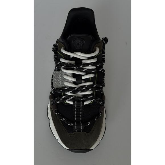 Versace Men\'s Greca Sneakers Gray/Green 14 US (47 Euro) IT 1021490 IT NIB main image 16